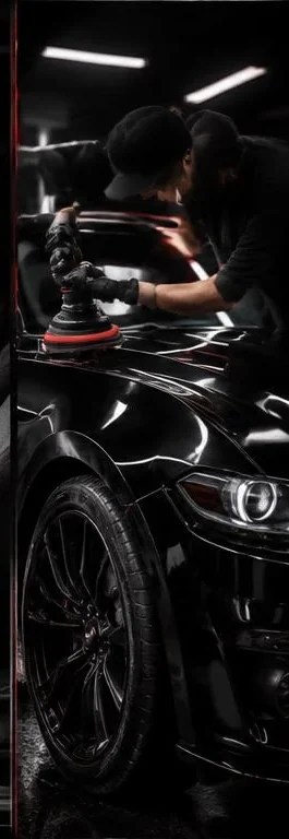 Machine polishing to eliminate swirl marks and scratches