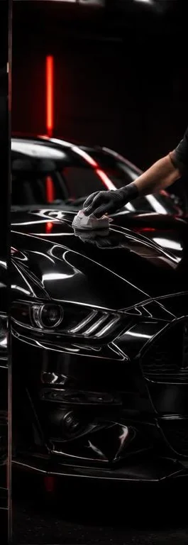Applying 9H ceramic coating and PPF film in sealed bay